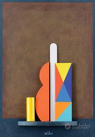 LUCIO DEL PEZZO "Mensola policroma"