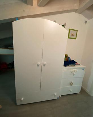 Armadio Pali Bianco Bambino/a