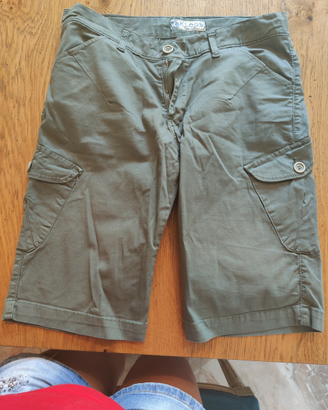 Pantaloncini corti verde militate marca Kloos tg