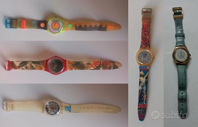 Set 5 Swatch vintage da collezione dal '91 al '97