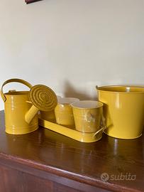 Set giardinaggio zincato giallo