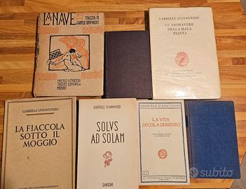 lotto libri gabriele d'annunzio