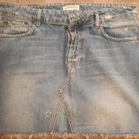 Minigonna denim Zara Woman taglia 42