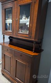 Credenza in arte povera color noce