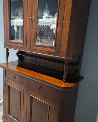 Credenza in arte povera color noce
