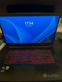 Laptop completo gaming /lavoro MSI i7 24gb ram w11