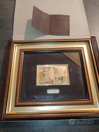 Quadro "Roma Sparita" in foglia d' oro