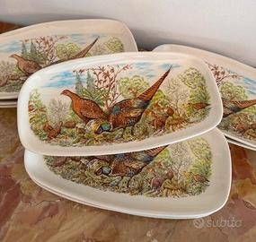 Servizio piatti ceramica x Selvaggina Set n.15 pz.