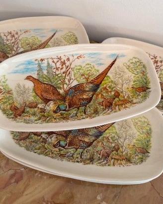 Servizio piatti ceramica x Selvaggina Set n.15 pz.