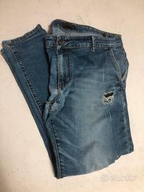 Jeans Uomo Strappato 50/36 Size