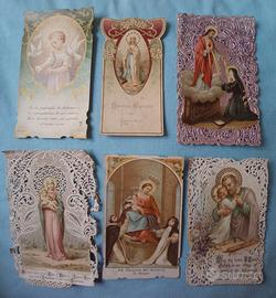 Lotto 42 santini e immaginette sacre 1873-1931