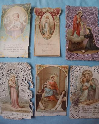 Lotto 42 santini e immaginette sacre 1873-1931