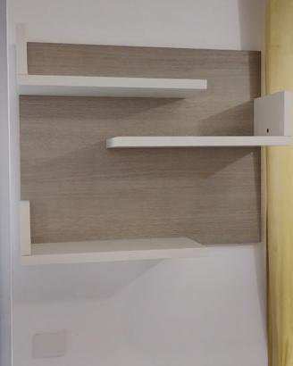 Moderne mensole con spalla colore sesamo