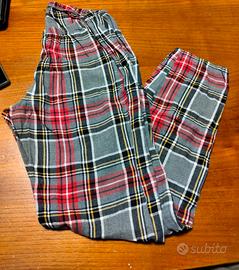pantalone pigiama a scacchi