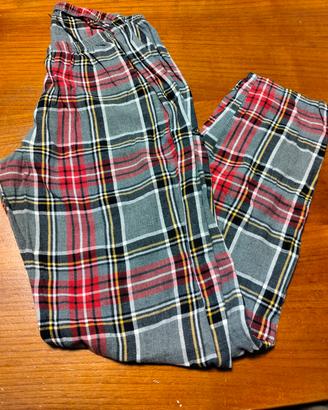 pantalone pigiama a scacchi