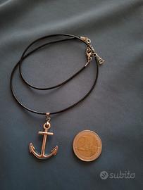 Collana uomo con ciondolo àncora NUOVA 