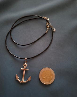 Collana uomo con ciondolo àncora NUOVA 