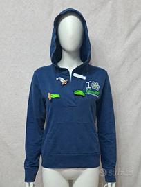 Felpa donna Guru taglia L blu cotone 