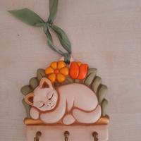 Portachiavi a muro Thun (gatto che dorme)