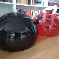 Lampadari Kartell FLY nero e rosso