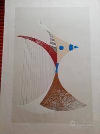 3 Quadri d'autori anni 70 Melonisky da villacidro