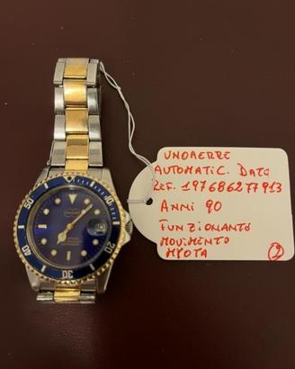 Unoaerre Automatic Date Bicolore Anni '90