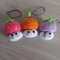 Set 2 pz ciondoli  Funghetto con cappello