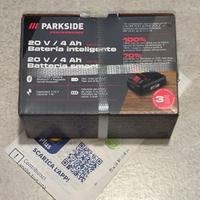 Nuovo! Batteria Parkside 20V 4 Ah Smart GARANZIA