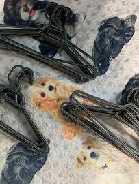 25 Grucce stampelle appendiabiti grigie