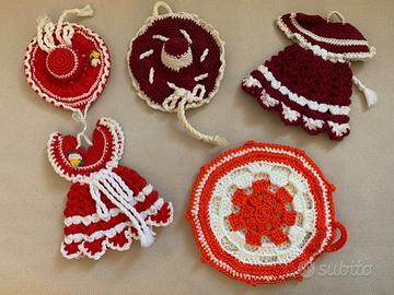 Presine da cucina fatte a mano (uncinetto) vintage