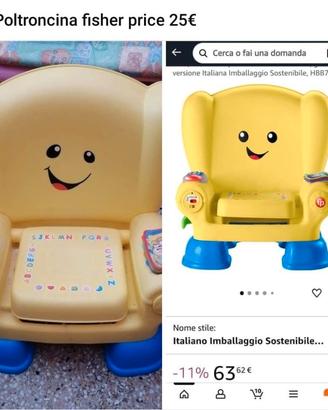 poltroncina Fisher price