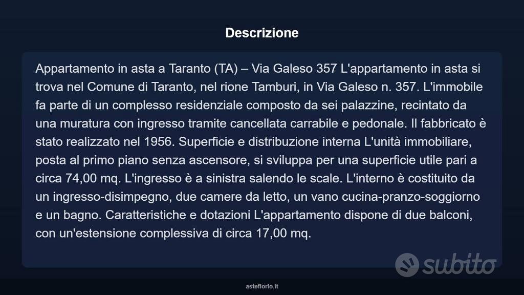 Appartamento – Taranto - Vista 5