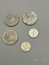 Collezione lotto 5 monete da 2 Lire Italia