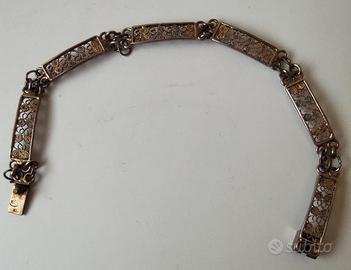 Bracciale vintage argento 800 punzonato