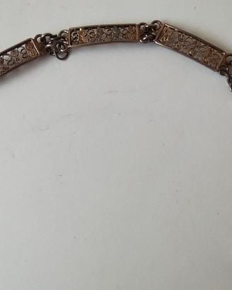 Bracciale vintage argento 800 punzonato