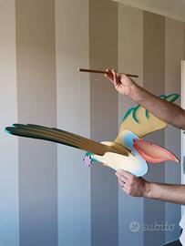 Decorazione lampadario bambini in legno Pellicano