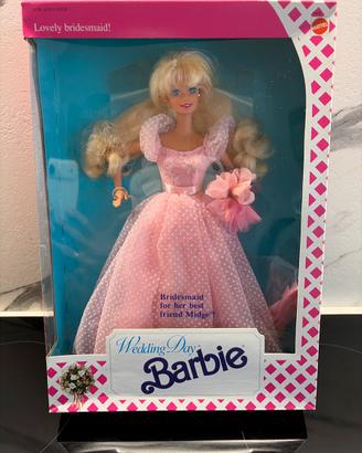 Barbie wedding day damigella del 1990 in scatola