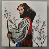 Dipinto su piastrella in ceramica