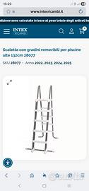 Scaletta Intex per piscina alta 132 cm