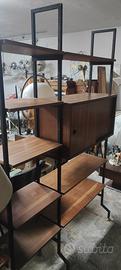 libreria vintage stile svedese 