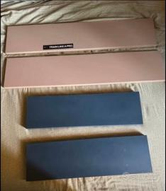 Mensole moderne – 2 blu scuro + 2 beige