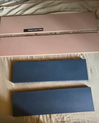 Mensole moderne – 2 blu scuro + 2 beige