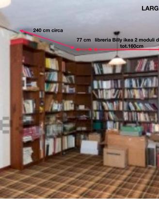 GRANDE LIBRERIA DA PARETE ANGOLARE