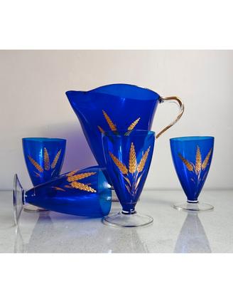 Servizio Vintage in vetro di Murano e oro 