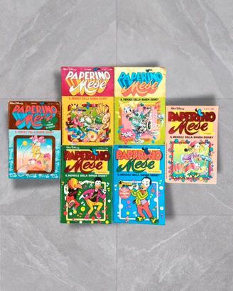 Lotto 6 Fumetti Paperino Mese Walt Disney anni 80
