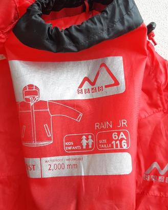 Kway bambino 6 anni 8848