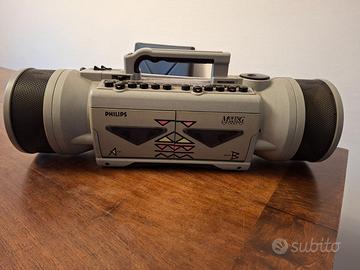 Radio  mangiacassette Philips moving sound AW 7190