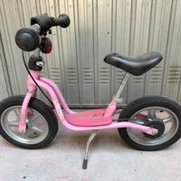 Bicicletta Puki Rosa senza pedali