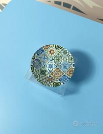 Ciotolina in vetro tipo maiolica