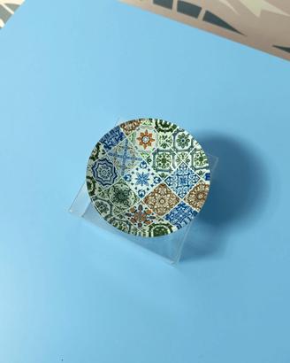 Ciotolina in vetro tipo maiolica